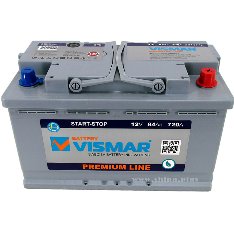 АКБ 84Ah Vismar PR EFB (Start-Stop) (о.п+) 720А(EN) 12V