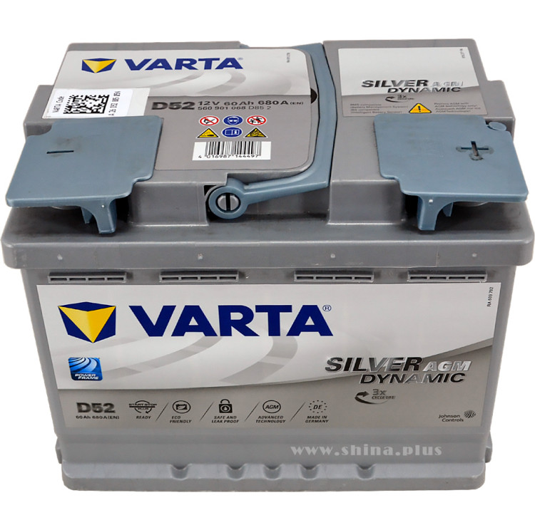 АКБ 60Ah Varta 560 901 068 "D52" AGM (о.п+) 680A 12V