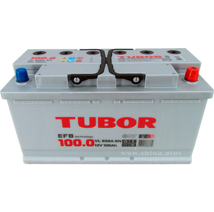 АКБ100Ah Tubor EFB (о.п+) 930А 12V №№