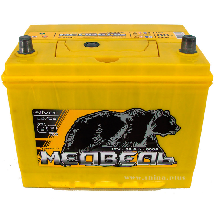 АКБ 88Ah Тюм. медведь желтый (115D26L) (о.п+) 800(EN) 12V Азия