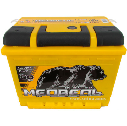 АКБ 60Ah Тюм. медведь желтый (+п.п.) 610А(EN) 12V new