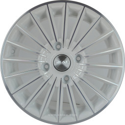 Диск R15 4x114,3 Скад Веритас 6,0J ET45 D67,1 алмаз белый