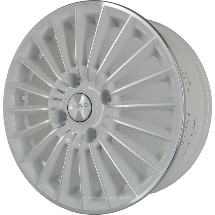 Диск R15 4x114,3 Скад Веритас 6,0J ET45 D67,1 алмаз белый