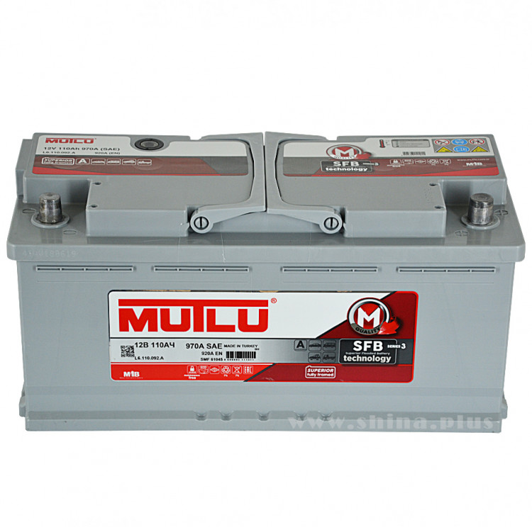 АКБ110Ah Mutlu (L6.110.092.A) (о.п.+) 920А(EN) 12V