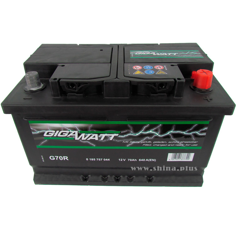АКБ 70Ah Gigawatt G70R (570 144 064) (о.п+) 640 (EN) 12V низкий