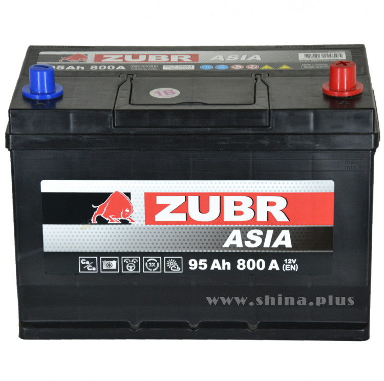 АКБ 95Ah ZUBR Ultra Asia (о.п+) 800А(EN) 12V