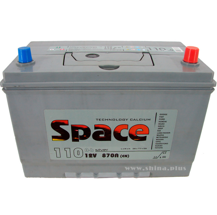 АКБ110Ah Space Ca/Ca (135D31L)  (о.п+) 870А 12V Азия