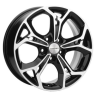 Диск R17 5x114,3 Khomen Wheels KHW1702 7,0J ET37 D66,5 (Jolion) Black-FP