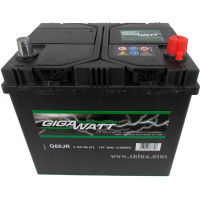 АКБ 60Ah Gigawatt G60JR (560 412 051) (о.п+) 510 (EN) 12V Азия