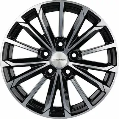 Диск R16 5x112 Khomen Wheels KHW1611 6,5J ET39,5 D66.6 (Actyon) Black-FP