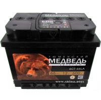 АКБ 66Ah Тюм. медведь черный (о.п+) 630А(EN) 12V
