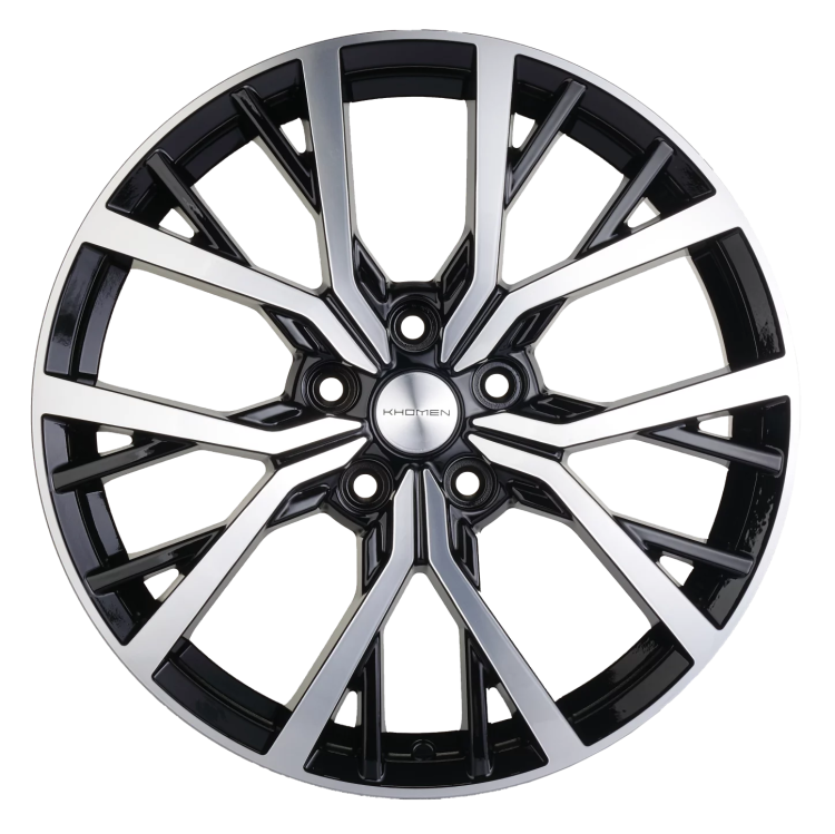 Диск R18 5x114.3 Khomen Wheels KHW1806 7,0J ET50 D54.1 (Coolray) Black-FP ПИК