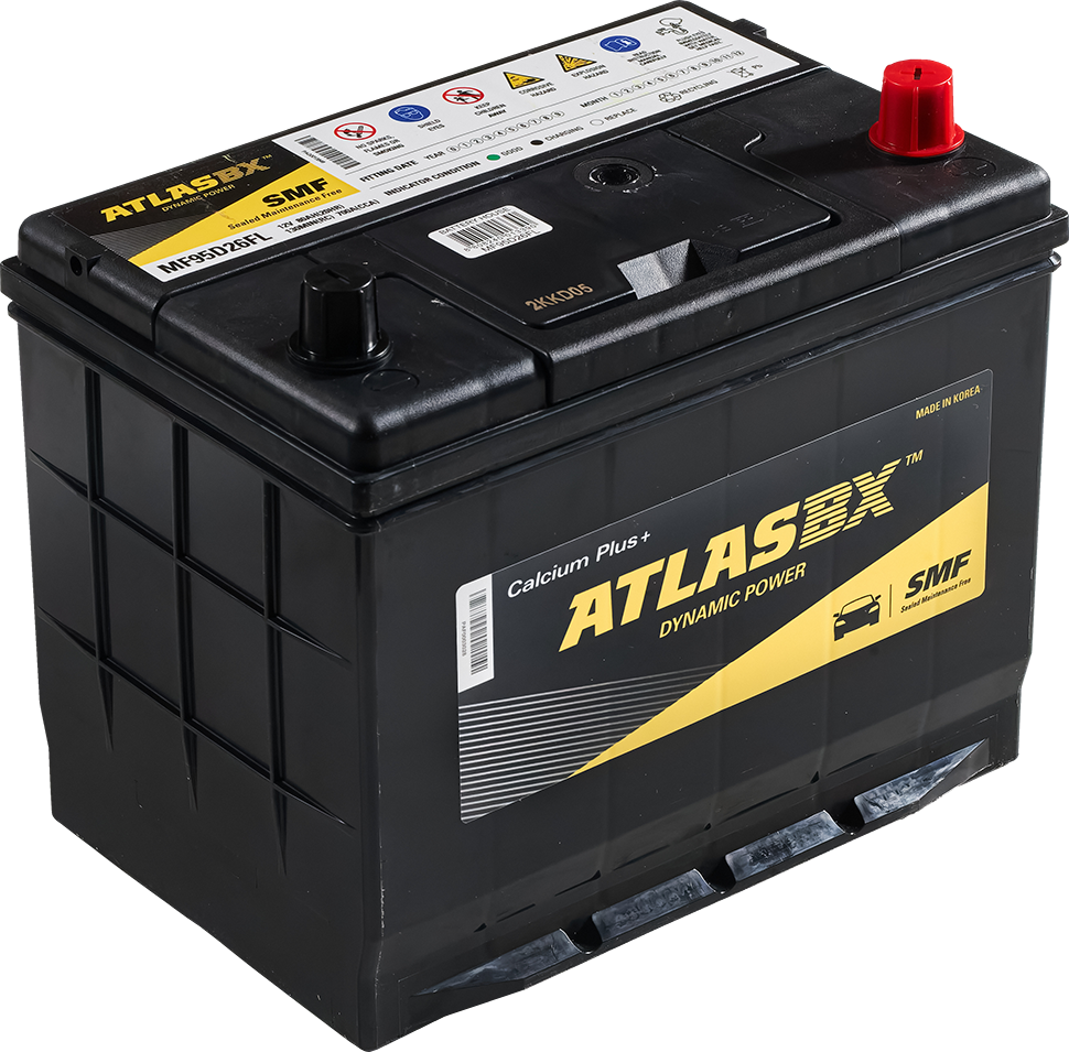 АКБ 80Ah Atlas AX SMF95D26FL (о.п+) Азия 700A нижнее крепление