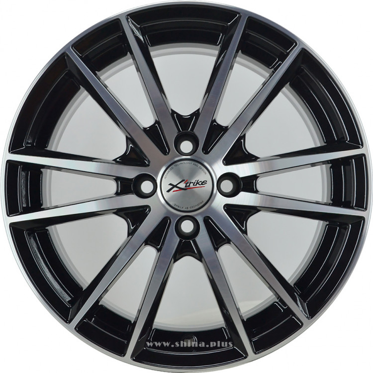Диск R15 4x100 Xtrike (X-127) 6,5J ET45 D54,1 BK/FP