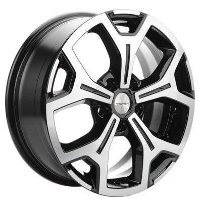Диск R17 5x114,3 Khomen Wheels KHW1710 7,0J ET37 D66,5 Black-FP (Jolion)
