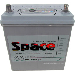 АКБ 44Ah SPACE (+п.п) (50B19R) Азия370A(EN) 12V тонкие клемма