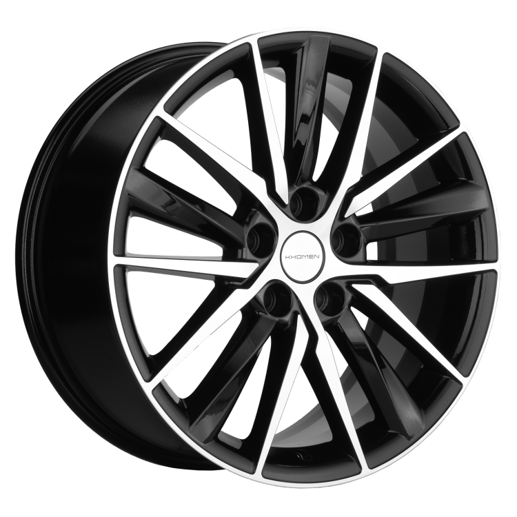 Диск R18 5x114.3 Khomen Wheels KHW1807 8,0J ET40 D64.1 (Haval F7/F7x) Black-FP ПИК