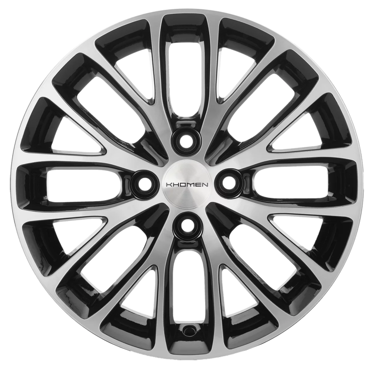 Диск R15 4x100 Khomen Wheels KHW1506 6,0J ET46 D54,1 (Rio) Black-FP