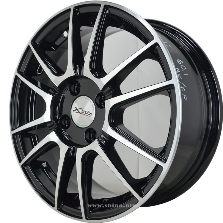 Диск R15 4x114,3 Xtrike (X-127) 6,0J ET40 D66,1 BK/FP