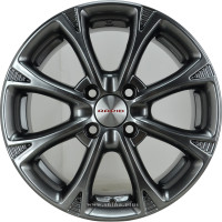 Диск R15 4x100 Блюз-оригинал (КС606) K&K 6,0J ET48 D54,1 дарк платинум