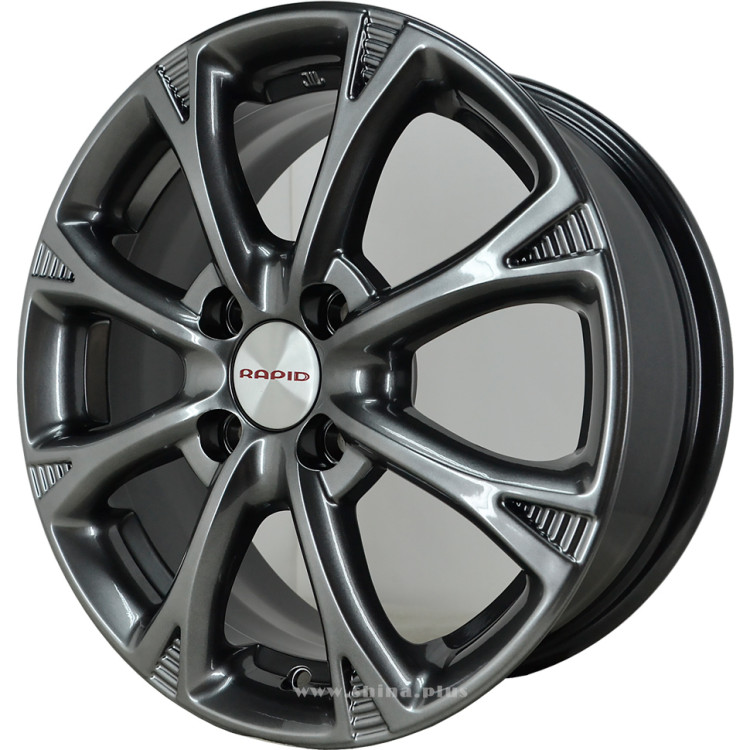 Диск R15 4x100 Блюз-оригинал (КС606) K&K 6,0J ET48 D54,1 дарк платинум