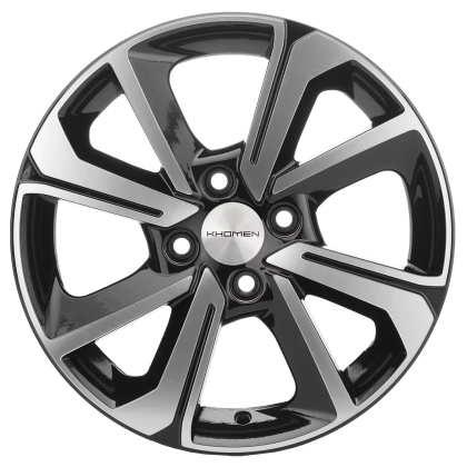 Диск R15 4x100 Khomen Wheels KHW1501 6,0J ET37 D60,1 (XRay) Black-FP