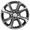 Диск R15 4x100 Khomen Wheels KHW1501 6,0J ET37 D60,1 (XRay) Black-FP