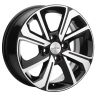 Диск R15 4x100 Khomen Wheels KHW1501 6,0J ET37 D60,1 (XRay) Black-FP