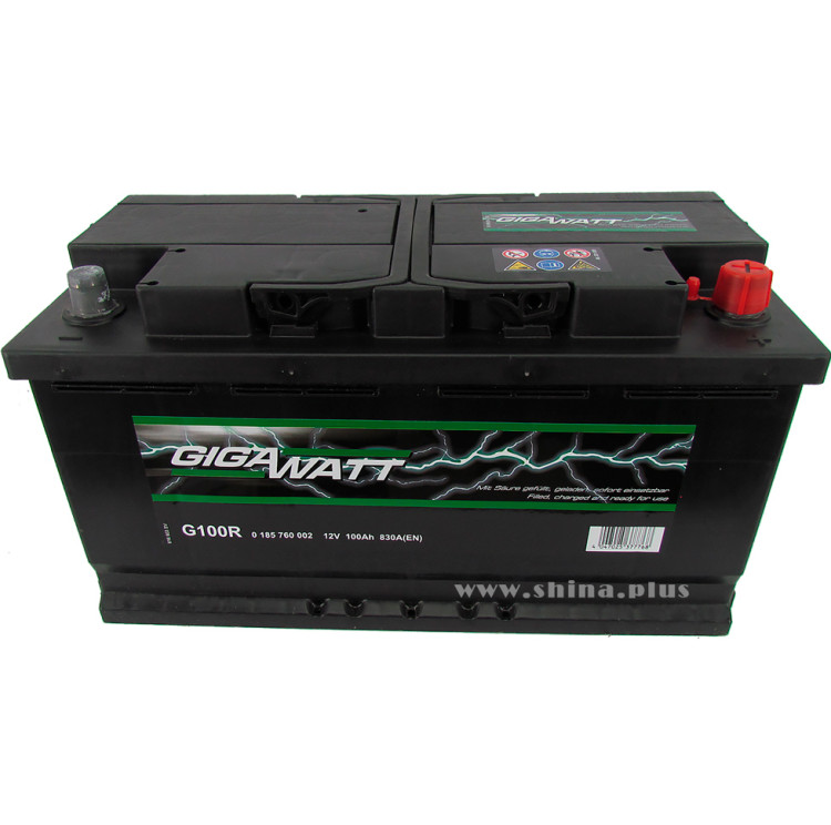 АКБ100Ah Gigawatt G100R (600 402 083) (о.п+) 830 (EN) 12V