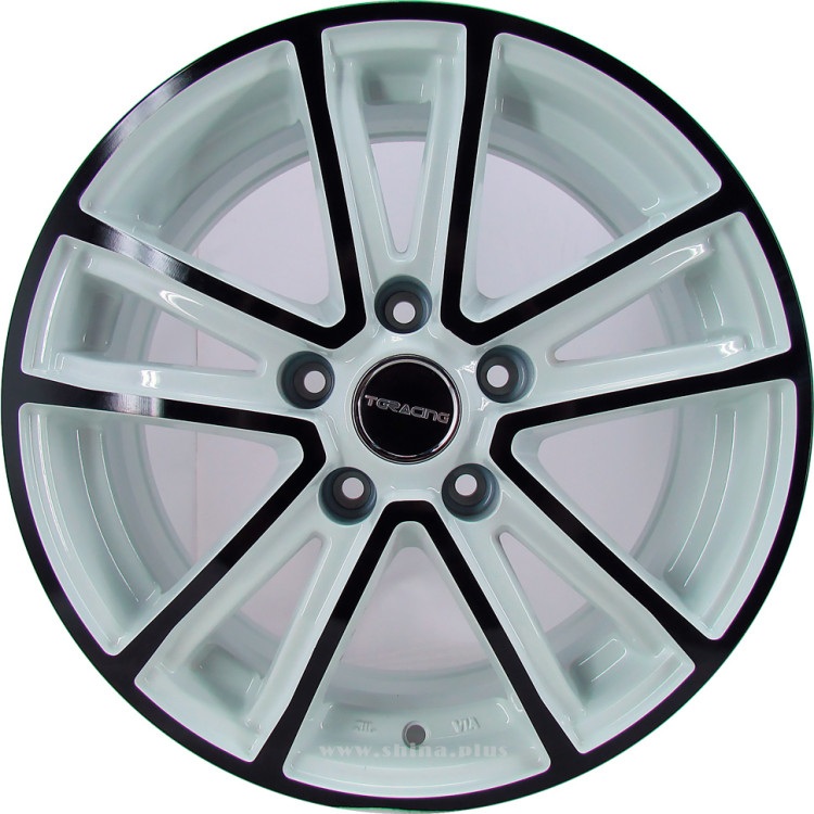 Диск R16 5x115 TG Racing (LZ750) 6,5J ET41 D70,3 White+Black
