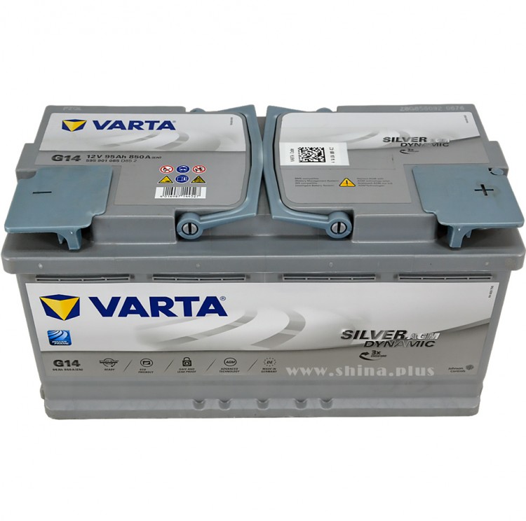 АКБ 95Ah Varta 595 901 085 Silver Dynamic AGM A5 (о.п+) 850А