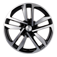 Диск R16 5x112 Khomen Wheels KHW1612 6,5J ET50 D57.1 (Octavia A5) Black-FR