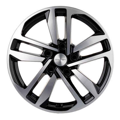 Диск R16 5x112 Khomen Wheels KHW1612 6,5J ET50 D57.1 (Octavia A5) Black-FR