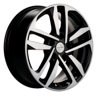 Диск R16 5x112 Khomen Wheels KHW1612 6,5J ET50 D57.1 (Octavia A5) Black-FR