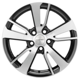 Диск R17 5x114,3 Khomen Wheels KHW1704 7,0J ET38 D67,1 (Outlander) Black-FP