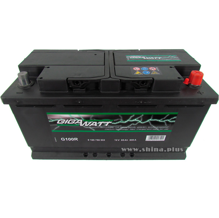АКБ 95Ah Gigawatt G100R (595 402 080) (о.п+) 800А (EN) 12V
