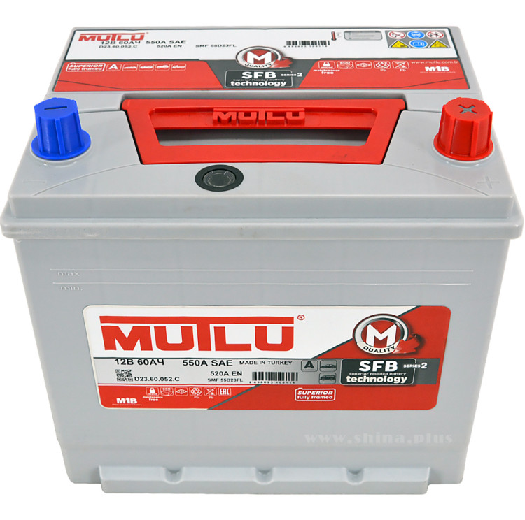 АКБ 60Ah Mutlu (D23.60.052.C) (о.п.+) 520А(EN) 12V Азия
