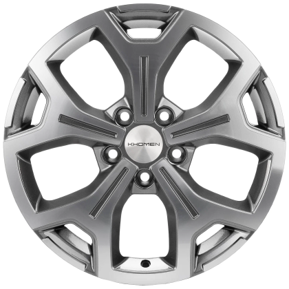 Диск R17 5x114,3 Khomen Wheels KHW1710 7,0J ET37 D66,5 Gray-FP (Jolion)