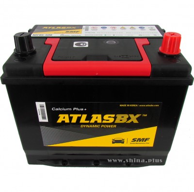 АКБ 60Ah Atlas BX Dynamic Power Calcium+ (MF85-500)  (о.п+) 500А 12V Азия низкий корпус