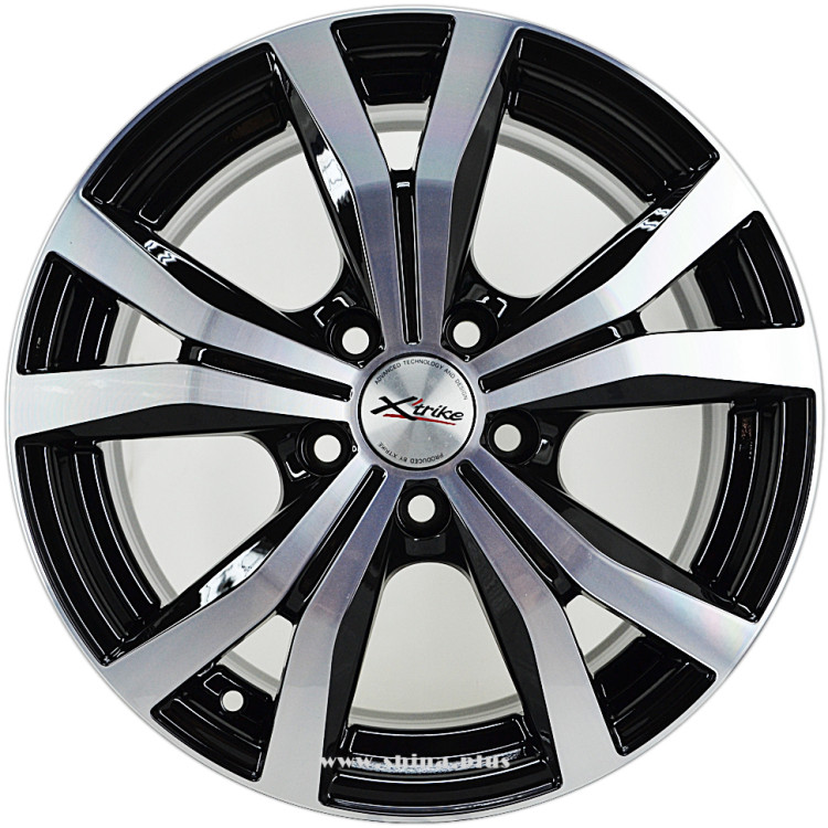 Диск R16 5x108 Xtrike (X-119) 6,5J ET43 D67,1 BK/FP