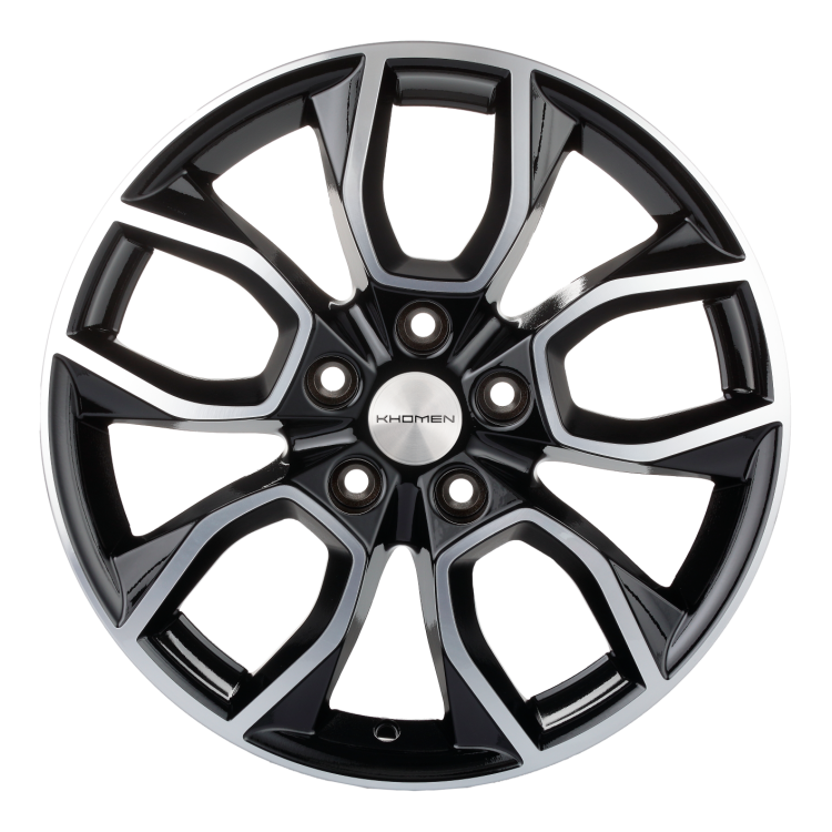 Диск R17 5x108 Khomen Wheels KHW1713 7,0J ET45 D60.1 (Chery Tiggo 7pro) Black-FP