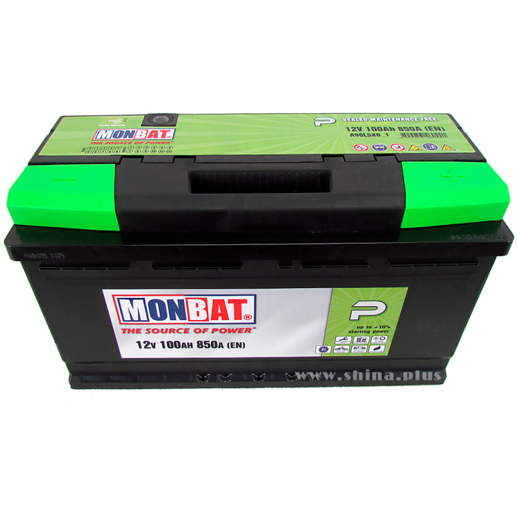АКБ100Ah Monbat A90L5XO (о.п+) 850A 12V
