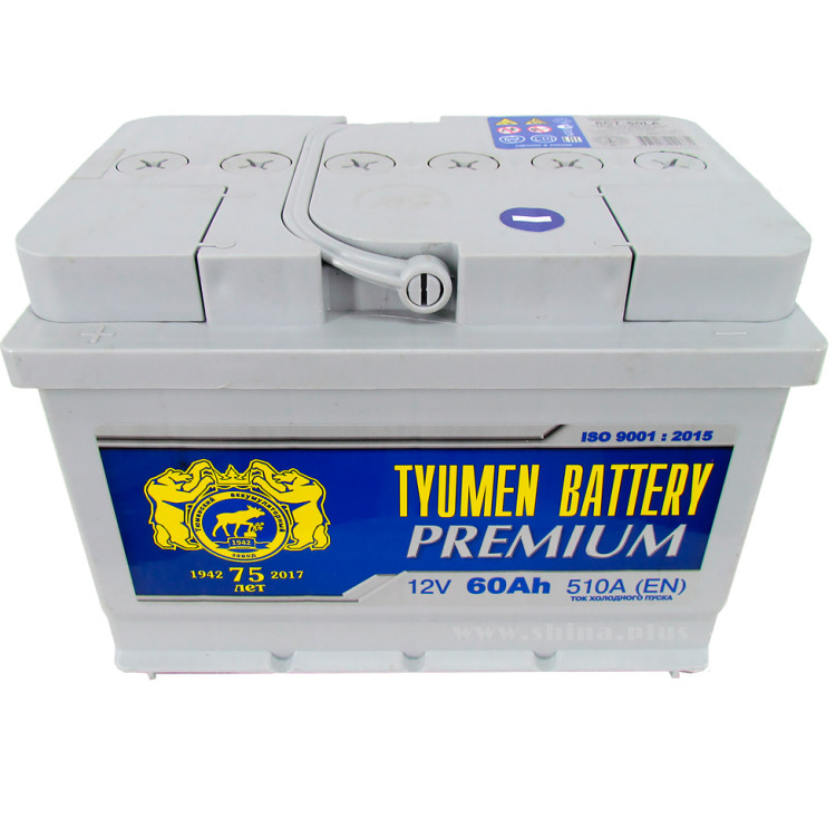 АКБ 60Ah Тюменский "Лось" Premium (+п.п.) 510А(EN) 12V