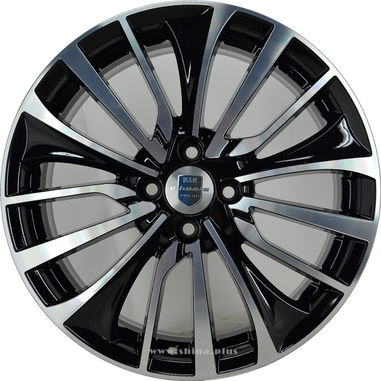 Диск R17 4x100 KC751 Flanker 6,5J ET40 D67,1 амаз-черный