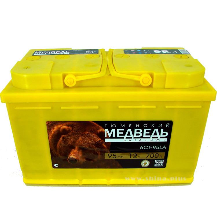 АКБ 95Ah Тюм. медведь (1) (+п.п) 700А (EN) 12V