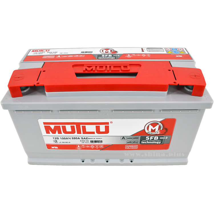 АКБ100Ah Mutlu (L5.100.083.A) SFB2 (о.п.+) 830А(EN) 12V