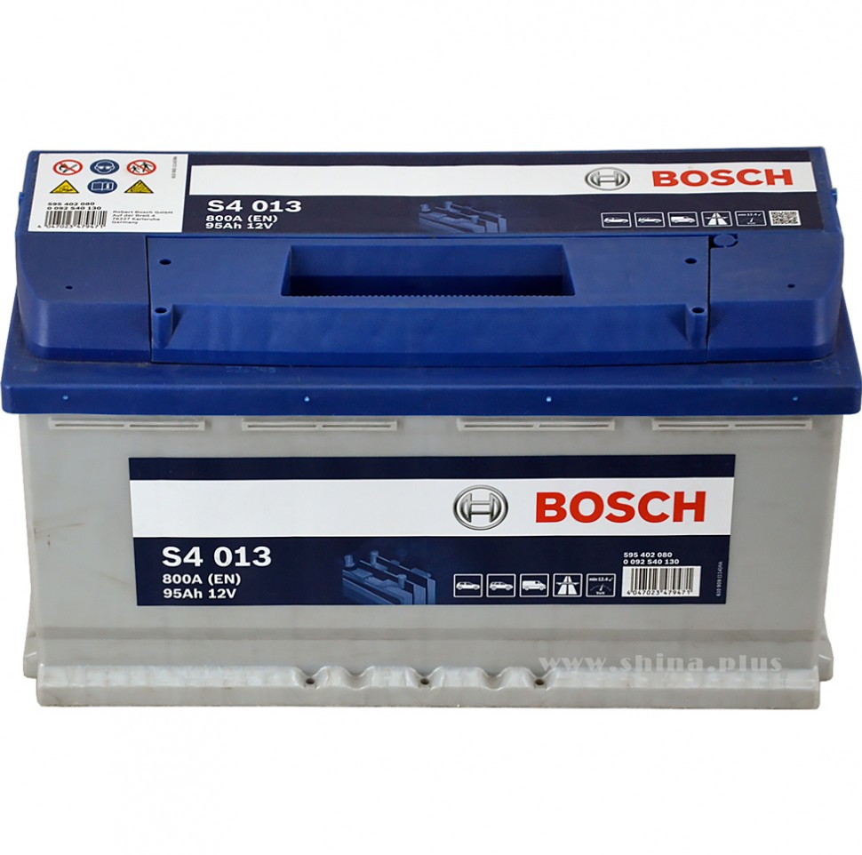 АКБ 95Ah BOSCH S4 Silver (595 402 080) (о.п+) 800A(EN) 12V