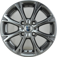 Диск R15 4x114,3 Блюз (КС606) K&K 6,0J ET45 D67,1 дарк платинум