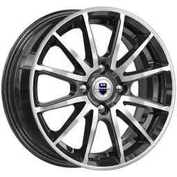 Диск R14 4x100 Квант (КС960) K&K 5,5J ET40 D54,1 алмаз черный
