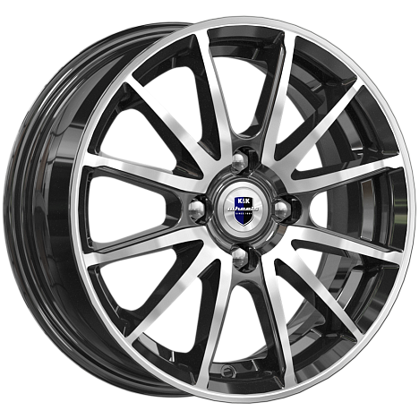 Диск R14 4x100 Квант (КС960) K&K 5,5J ET40 D54,1 алмаз черный